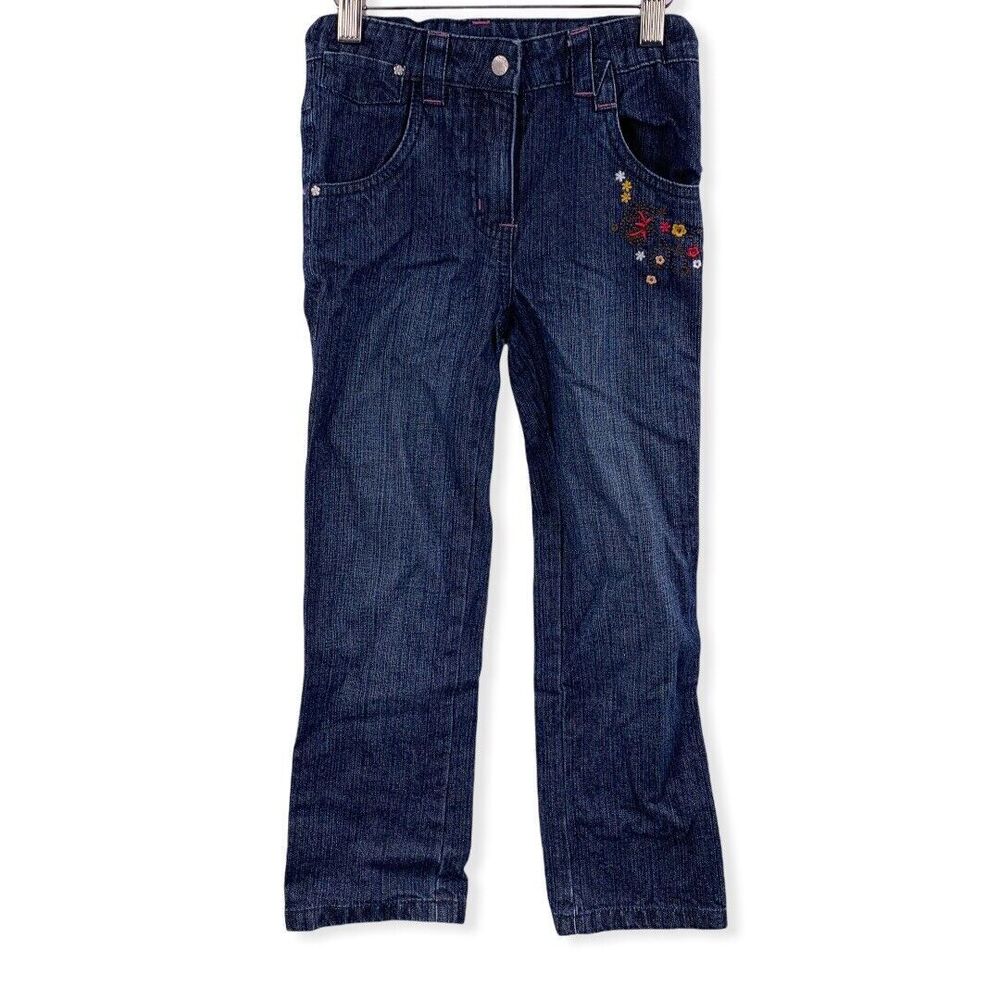 Palomino Dark Jeans with Floral Embroidery Size‎ 7 Kids